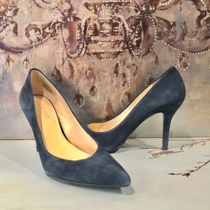 Nine West Blue Suede Pumps